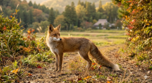 ホンドギツネ キタキツネ 違い (AI生成画像)