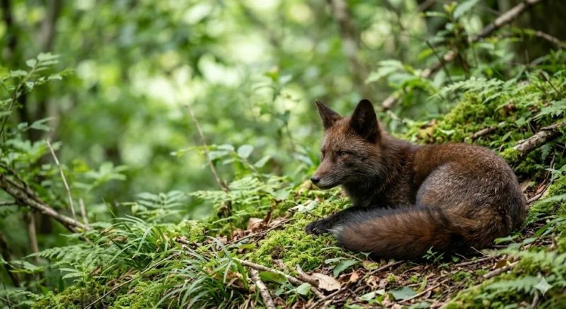 アカギツネ ペットにできる? (AI生成画像)