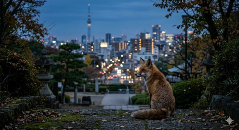 アカギツネ ペットにできる? (AI生成画像)
