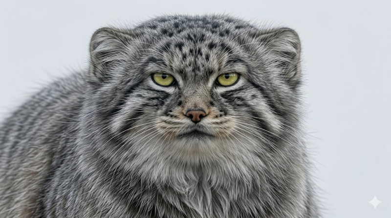 マヌルネコ　飼える？　（AI生成画像）